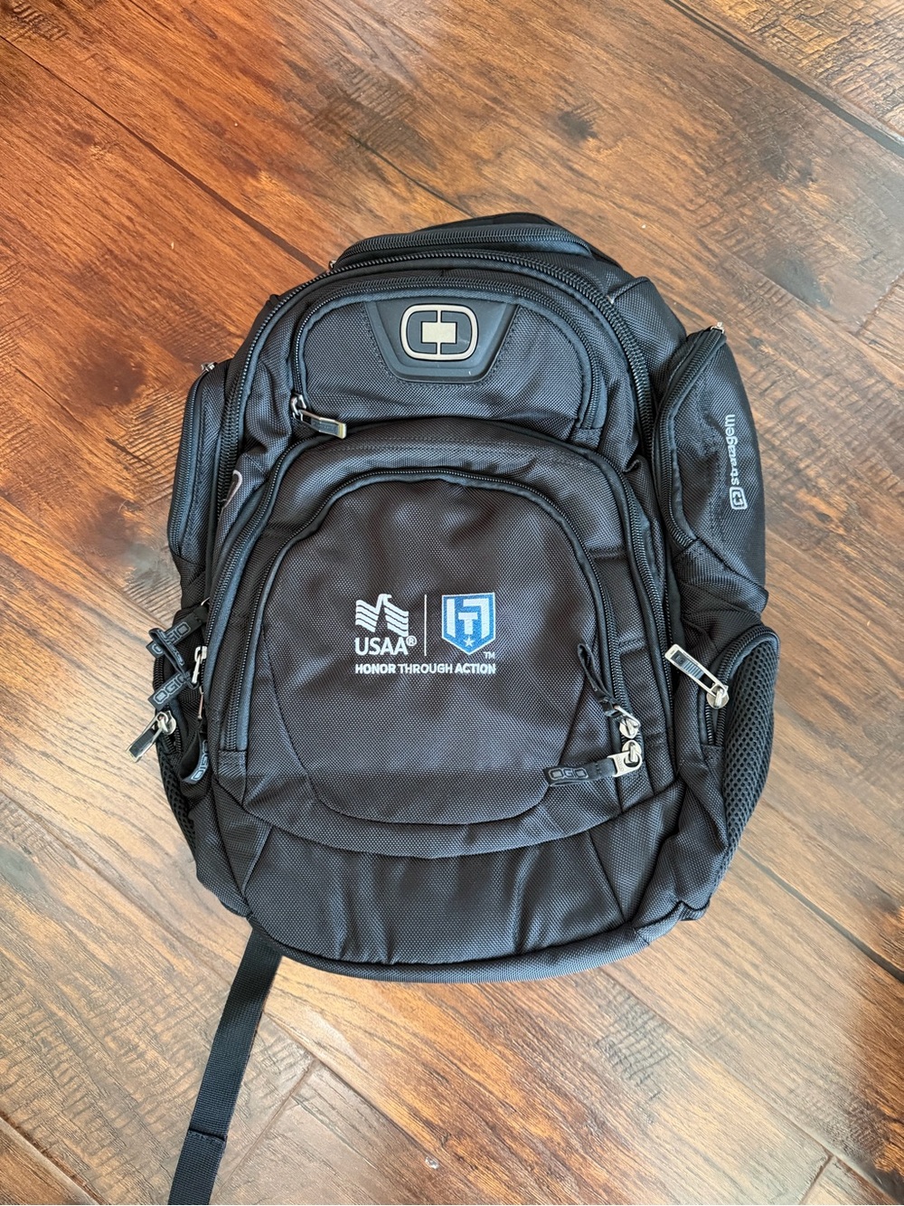 OGIO Black Backpack with USAA Logo